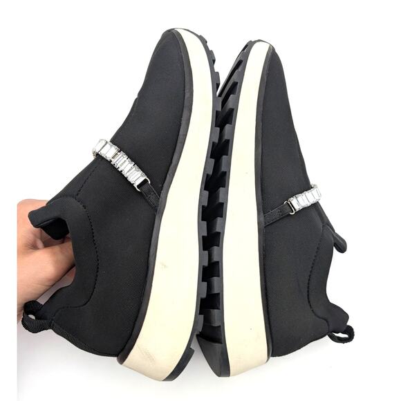 Nordstrom Rack Lisbon Sneakers Jewel Embellished Glam Slip On Size US6M EU37 - Picture 6 of 12